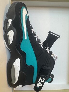 Ken Griffey Jr. Black & Teal 24 Strap Sneaker